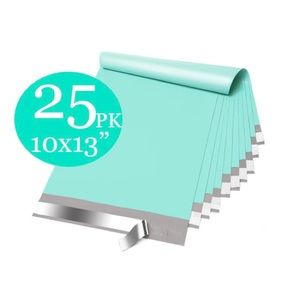 25 Pk! 10x13 Teal/Aqua Poly Mailers “Tiffany Blue”